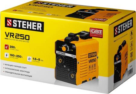 Сварочный аппарат инверторный 250 А STEHER VR-250. Артикул VR-250
