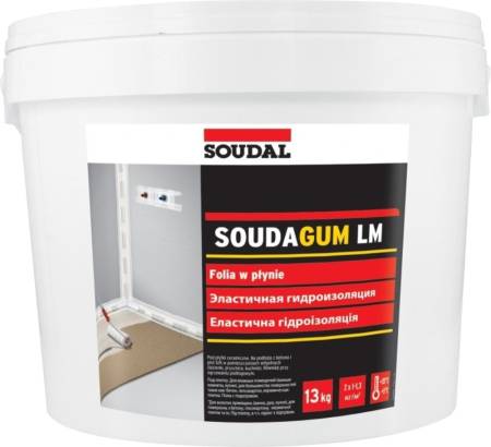 Эластичная гидроизоляция 13kg Soudagum LM DFE 126580. Артикул 126580