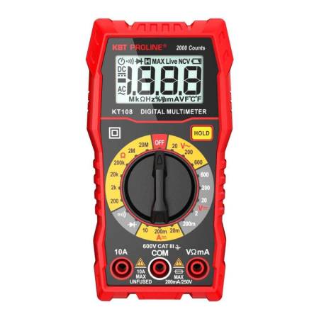 Мультиметр цифровой КВТ KT 108 серия PROLINE арт. 86324. Артикул 86324