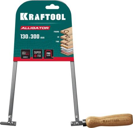 Лобзик ручной хромированный KRAFTOOL Aligator 130x300 mm 15260. Артикул 15260