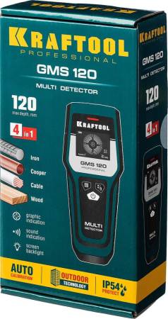 Детектор универсальный KRAFTOOL GMS 120 45298. Артикул 45298