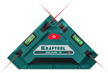 Лазерный угольник для кафеля KRAFTOOL SQUARE-15 34705. Артикул 34705