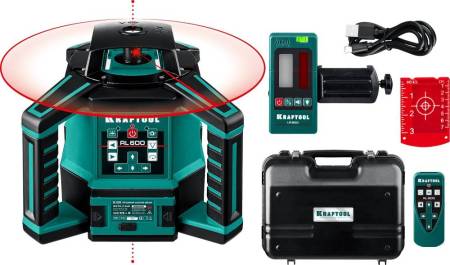 Ротационный лазерный нивелир KRAFTOOL RL600 34600_z01. Артикул 34600_z01