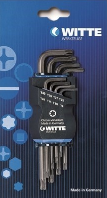 Набор ключей "Torx" (8шт)WITTE, Германия 45032. Артикул 45032