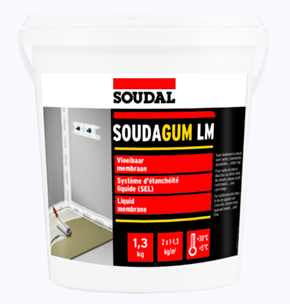 Эластичная гидроизоляция 1,3kg Soudagum LM DFE 126582. Артикул 126582