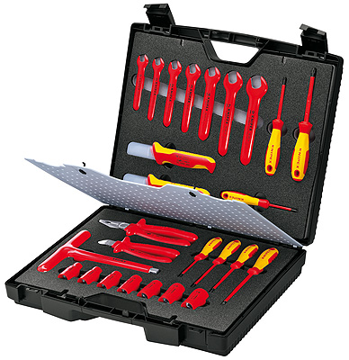 Чемодан инструментальный VDE, 26 пр. KNIPEX KN-989912. Артикул KN-989912