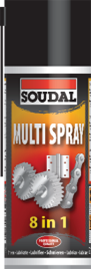 Многофункциональная смазка 400ML SOUDAL Multi Spray 134155. Артикул 134155