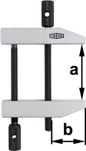 Струбцина параллельная 46/26, двойной винт BESSEY BE-PA40. Артикул BE-PA40