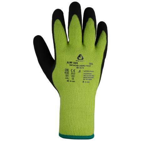 Утепленные перчатки с латексным покрытием JETA SAFETY JLW-501-L. Артикул JLW-501-L