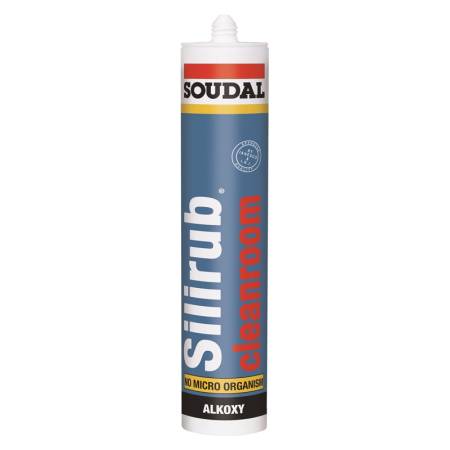 Герметик силиконовый SOUDAL SILIRUB CLEANROOM нейтральный для чистых помещений 310 мл 112346. Артикул 112346