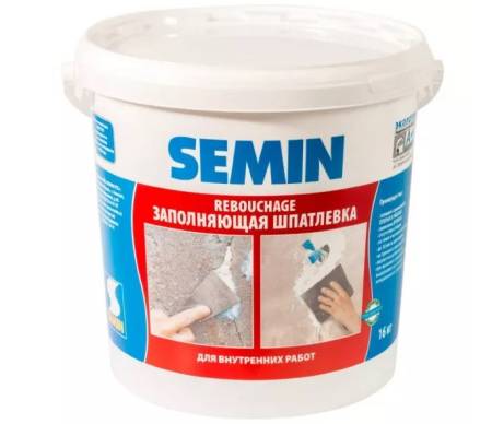 Шпатлевка заполняющая для трещин SEMIN REBOUCHAGE 1,5кг A0804. Артикул A0804