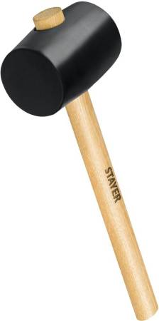 Чёрная резиновая киянка STAYER 340 г 20505-55. Артикул 20505-55