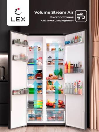 Холодильник двухкамерный отдельностоящий с инвертором LEX LSB530BlID CHJI000008. Артикул CHJI000008