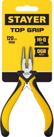Мини тонкогубцы STAYER 120 мм TopGrip 2218-2_z02. Артикул 2218-2_z02