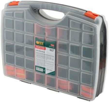 Ящик для крепежа (органайзер) двухсторонний 16,5" FIT ( 425х330х85 мм) 65661. Артикул 65661