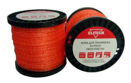 Корд для триммера 0809.006700 ELITECH 188757. Артикул 188757