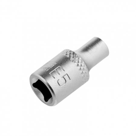 Головка торцевая 1/4, Е5, CrV Stels 13864. Артикул 13864