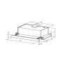 Вытяжка кухонная встраиваемая LEX HONVER 2M 600 INOX TRHI000002. Артикул TRHI000002