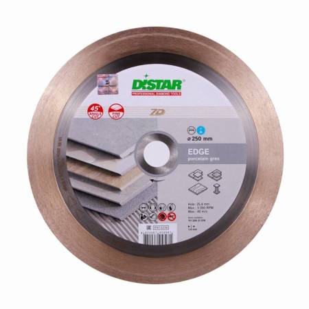 Круг алмазный отрезной 1A1R 250x1,4x25x25,4 Edge DiStar 11120421019. Артикул 11120421019