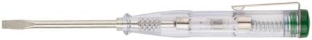 Отвертка индикаторная, белая ручка, 100-500 В, 140 мм FIT 56524. Артикул 56524