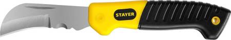 Нож SK-С монтерский складной изогнутое лезвие STAYER Professional 45409. Артикул 45409