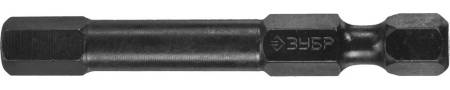 Ударные биты ЗУБР HEX6 50 мм 2 шт 26027-6-50-S2. Артикул 26027-6-50-S2