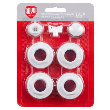 Набор присоединительный Royal Thermo 1/2'' white. Артикул НС-1156746