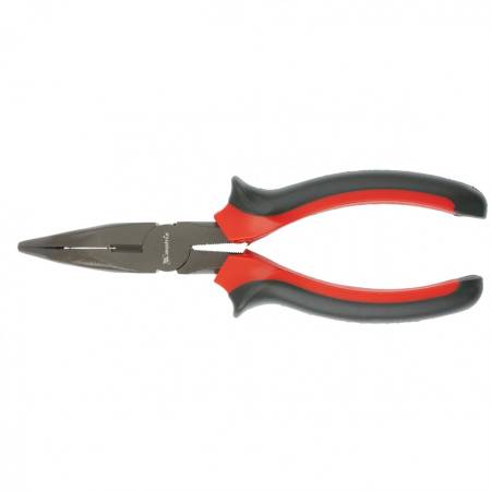 Длинногубцы изогнутые Black Nickel, 200 мм, двухкомпонентные рукоятки Matrix 17462. Артикул 17462