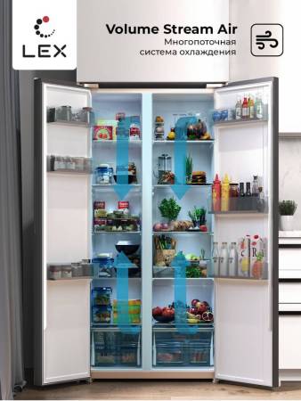 Холодильник двухкамерный отдельностоящий с инвертором LEX LSB520GlGID CHJI000004. Артикул CHJI000004