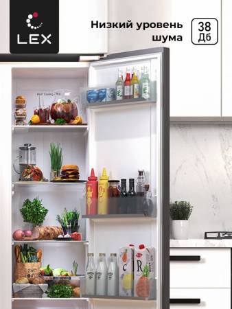 Холодильник двухкамерный отдельностоящий с инвертором LEX LSB520GlGID CHJI000004. Артикул CHJI000004