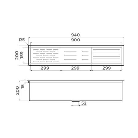Встраиваемая сушка для посуды Omoikiri DRY-02-LG	 4999021. Артикул 4999021