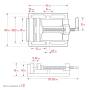 Станочные сверлильные тиски ЗУБР 75 мм 32721-75. Артикул 32721-75