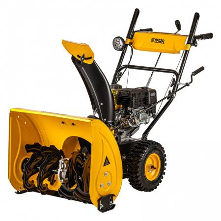 Бензиновая снегоуборочная машина SBM 610, 212cc, ручной старт, фара Denzel 97653. Артикул 97653