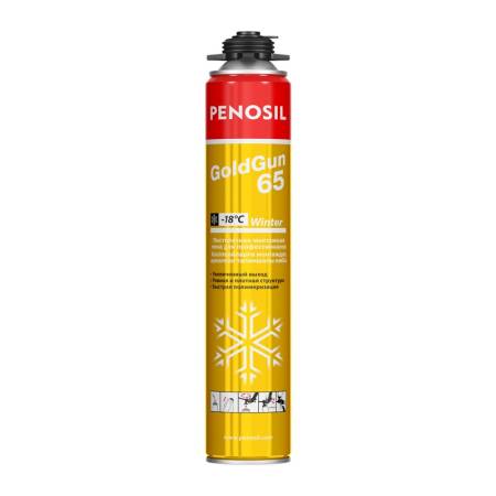 Пена монтажная Penosil GoldGun 65 профессиональная зимняя (875 мл). Артикул тов-217367
