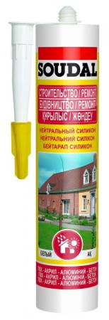Герметик силиконовый нейтральный Soudal бесцветный 280 мл 105883. Артикул 105883