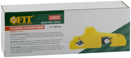 Рубанок кромочный пластиковый для гипсокартона, FIT 15025. Артикул 15025
