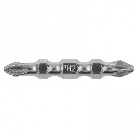 Набор бит двухсторонних, PH2-PZ2 х 45 мм, сталь S2, 10 шт. Gross 11217. Артикул 11217