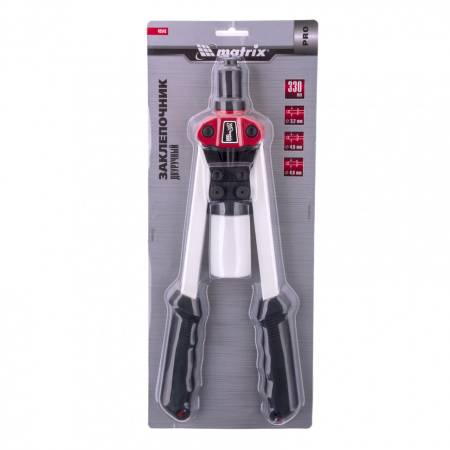 Заклепочник двуручный, 330 мм, заклепки 3,2-4,0-4,8 мм, Pro Matrix 40549. Артикул 40549