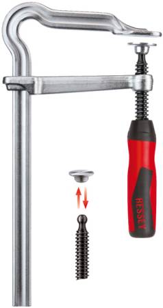 Струбцина цельнометаллическая 400/120, 5 кН, 2К ручка BESSEY BE-GM40Z-2K. Артикул BE-GM40Z-2K