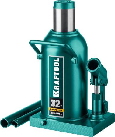Домкрат бутылочный гидравлический, KRAFTOOL KRAFT-LIFT 32т, 255-405мм  KRAFT BODY 43462-32_z01. Артикул 43462-32_z01