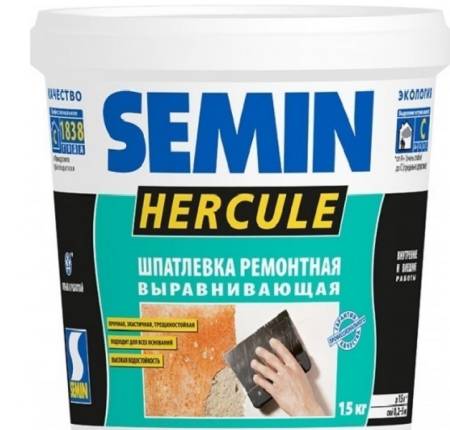 Шпатлевка реставрационная влагостойкая SEMIN HERCULE 15кг A1030. Артикул A1030