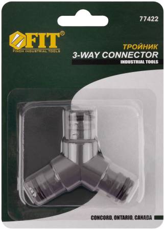 Тройник пластиковый FIT 77422. Артикул 77422