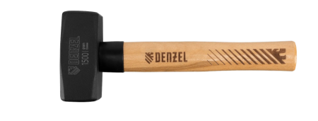 Кувалда, 1500 г, кованая головка, буковая рукоятка, Denzel 11019. Артикул 11019