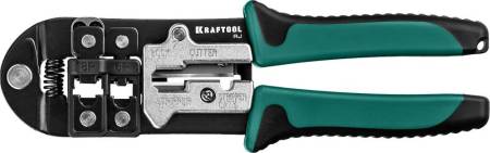 RJ  кримпер универсальный RJ45 RJ11/RJ12 KRAFTOOL 22699. Артикул 22699