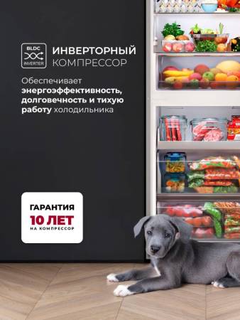 Холодильник отдельностоящий с инвертором LEX LKB185WGIDMax CHJI000017. Артикул CHJI000017