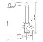 Смеситель для кухонной мойки LEX Biferno Sand RULE000047. Артикул RULE000047