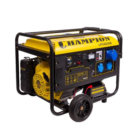 Бензиново-газовый генератор CHAMPION LPG6500E. Артикул LPG6500E