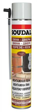 Soudal Окна-Двери  Монтажная пена (летняя, 750 мл) 114093. Артикул 114093