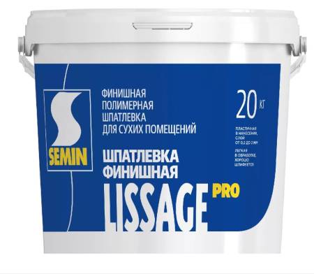 Шпатлевка финишная SEMIN LISSAGE PRO 20кг A2419. Артикул A2419