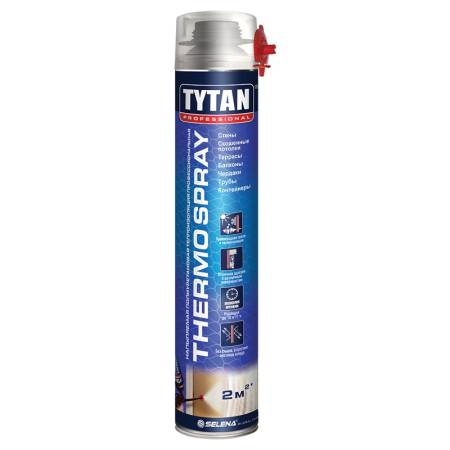 Теплоизоляция напыляемая полиуретан. Tytan Thermospray проф/ (870 мл). Артикул тов-205192
